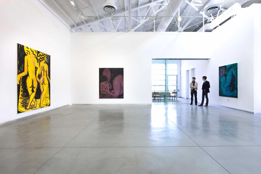 Installation view. "Dancing Girl Is Four Heads High," 2010, David Kordansky Gallery, Los Angeles.