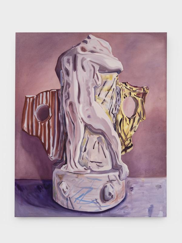 Winged Vessel, Angelica Becomes Nike, For Annie (v.p. No. 6) , 2024. Oil on canvas, 80 x 66 inches
