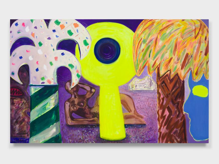 Unidentified Object , 2025 - 2026. Oil on canvas, 80 x 128in