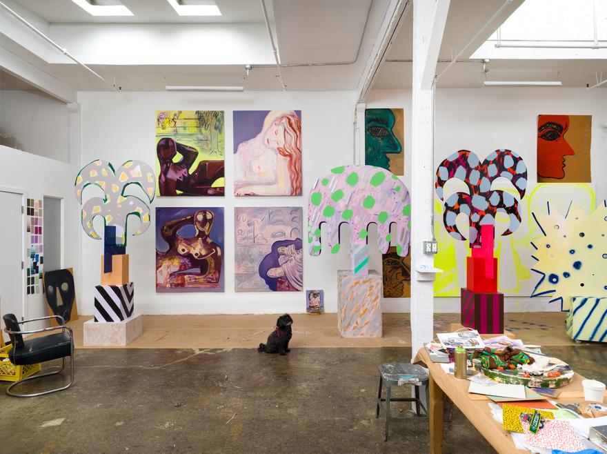 View of the studio, 2025. Photo: Jeff McLane.