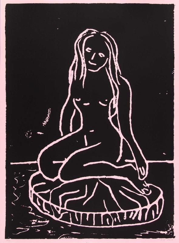 Heroine , 2013, silkscreen on paper, 34 x 25 in, 86.4 x 63.5 cm. Edition.