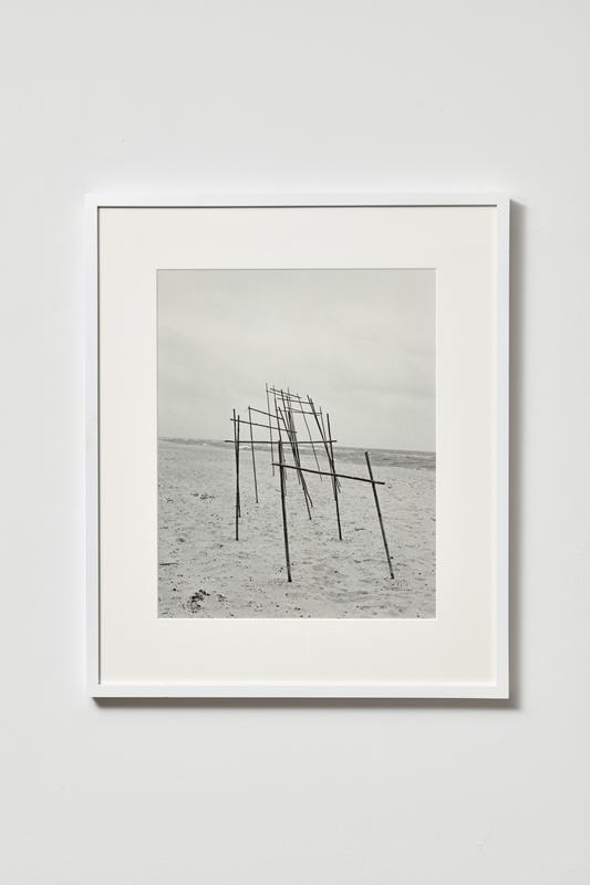 Daniel Rampulla , Beach Ladder, 2020. Gelatin silver print. 20 x 16 inches.