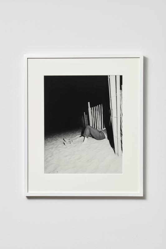 Daniel Rampulla , Lay Down, Dunes’ Edge , 2020. Gelatin silver print. 20 x 16 inches.