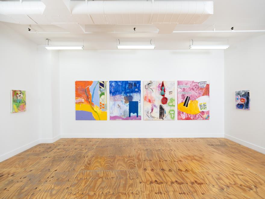 Installation view of Hannah Beerman: Paintings.