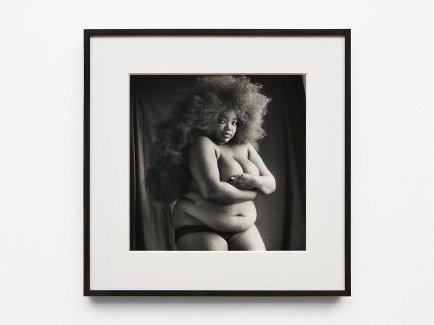 Gabriella , 2022. Gelatin silver print. 15 x 15 inches. Framed: 22 1/4 x 22 1/4 inches. Edition of 3 + 2 AP.