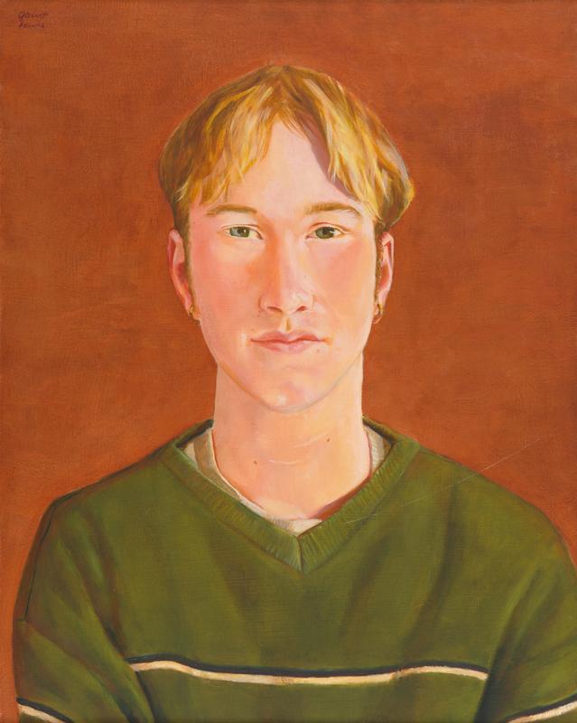 Gilbert Lewis , Summer Portrait , 2009. Oil on panel. 18 x 12 inches.