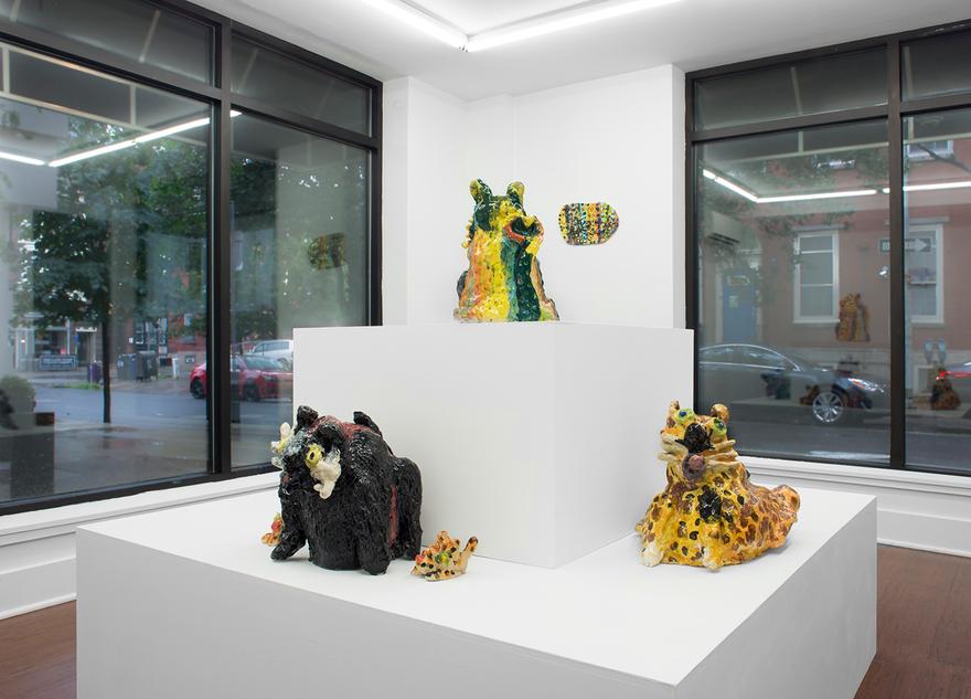 Dorrie Reid:  Never Look Down on Anybody Unless You’re Helping Him Up  (installation view).
