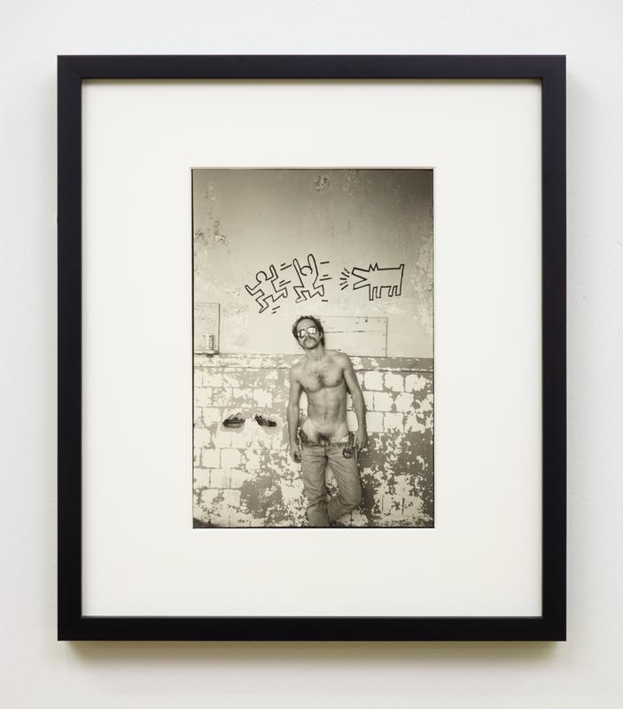Stanley Stellar ,   J D Slater and The Barking Dog , 1981. Signed and dated 'Stanley Stellar 1981' on verso. Gelatin silver print. 10 x 8 inches.