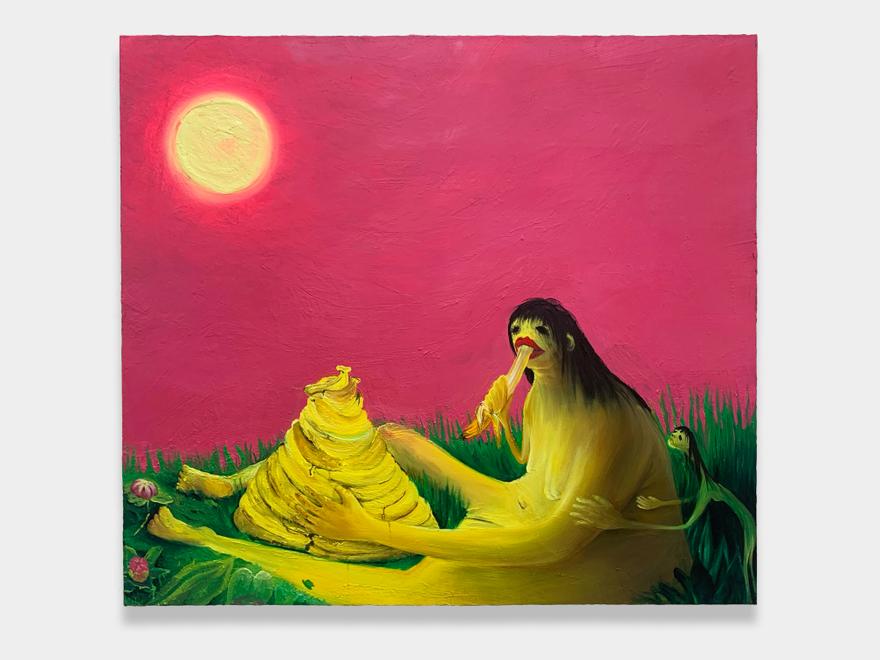 Tsai-Ling Tseng , Minor Feelings, 2020. Oil on canvas. 50 x 55 inches.