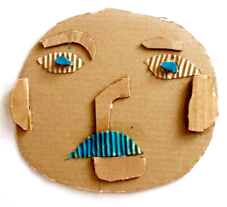 cardboard face 