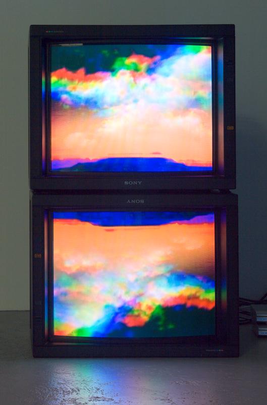 Surface Effect, 1997 Two (2) video monitors, two (2) media players Dimensions variable Installation view, Diana Thater: Continuous. Contiguous. at David Zwirner, New York, 2005 Photo by Fredrik Nilsen