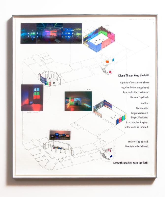 Siegen Drawing,  2003 Vellum with ink, graphite, pantone film and ink jet prints Photo by Fredrik Nilsen