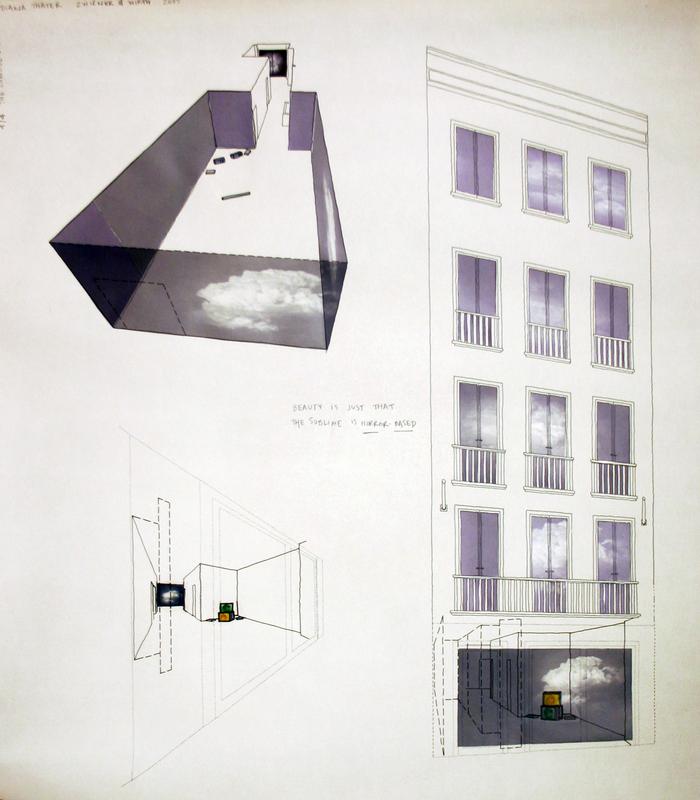 Zwirner & Wirth Exhibition (jan 7- feb 5) #4 , 2005 Mylar with ink, graphite, pantone film and ink jet prints 