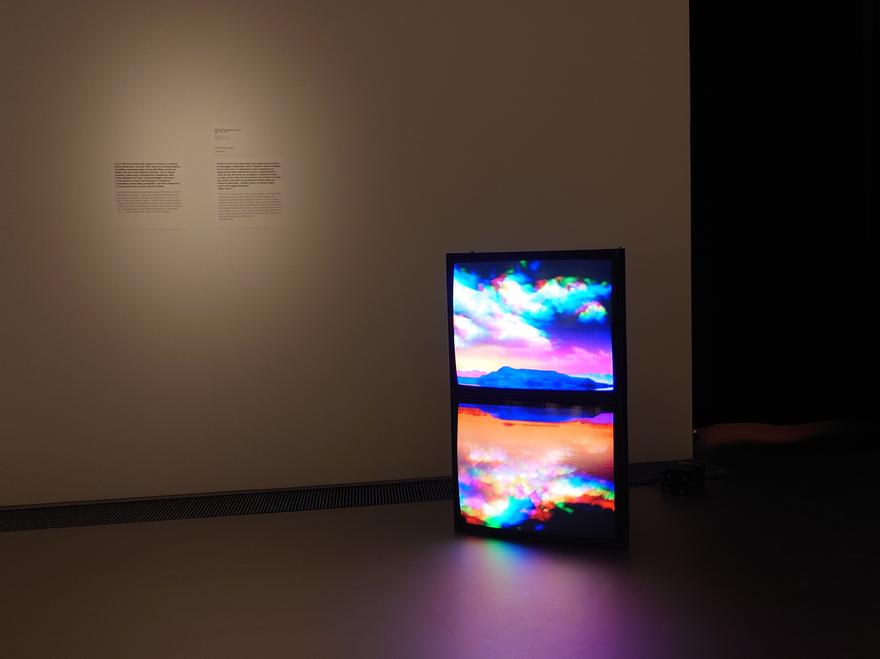 Surface Effect, 1997 Two (2) video monitors, two (2) DVD players, two (2) DVDs Installation view at MUDEC, Milan, Italy