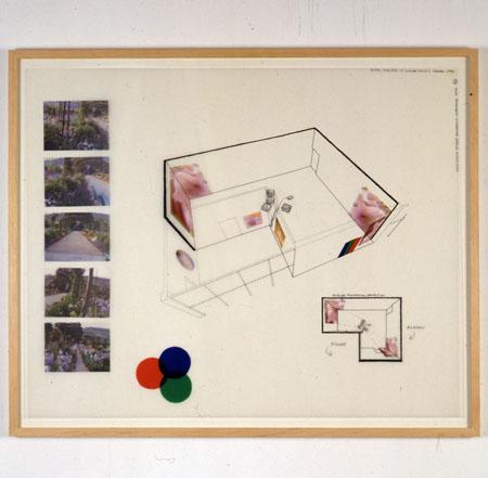 Beyler Foundation Drawing #3 , 2002 Mylar with ink, graphite, pantone film and ink jet prints 