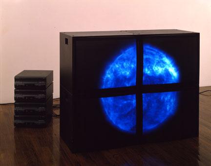 Blue Sun Videowall, 2000 Four (4) video monitors, four (4) media players, one (1) synchronizer Dimensions variable  