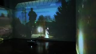 Chernobyl, 2011 Six (6) video projectors, six (6) media players, Lee filters Dimensions variable