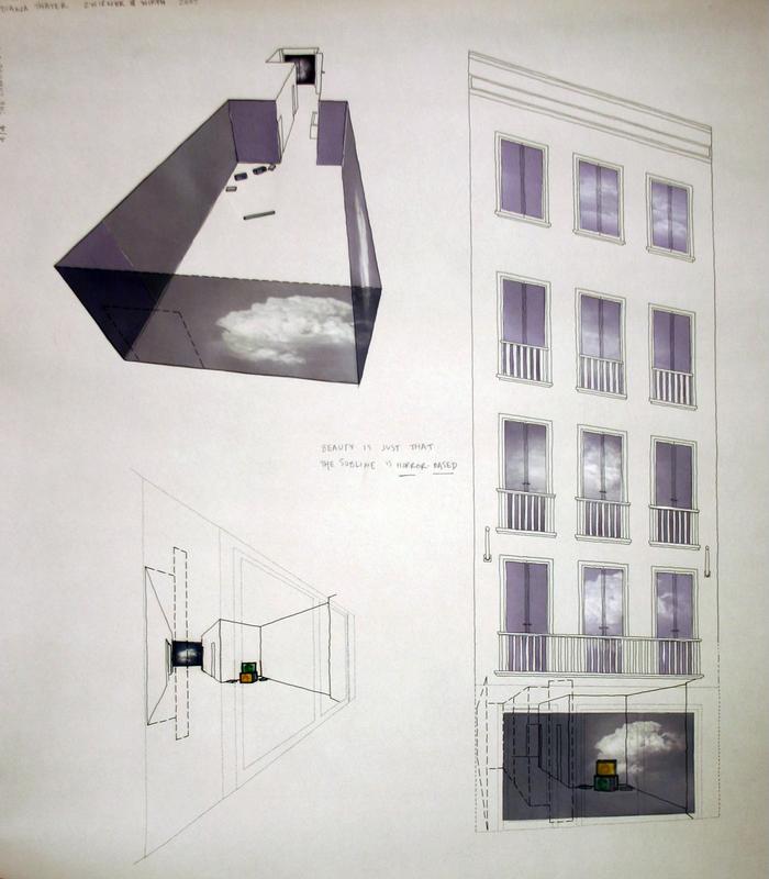 Zwirner & Wirth Exhibition (Jan 7- Feb 5) #2 , 2005 Mylar with ink, graphite, pantone film and ink jet prints  