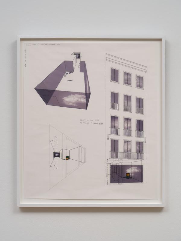 Zwirner & Wirth Exhibition (Jan 7- Feb 5) #4 , 2005 Mylar with ink, graphite, pantone film and ink jet prints  