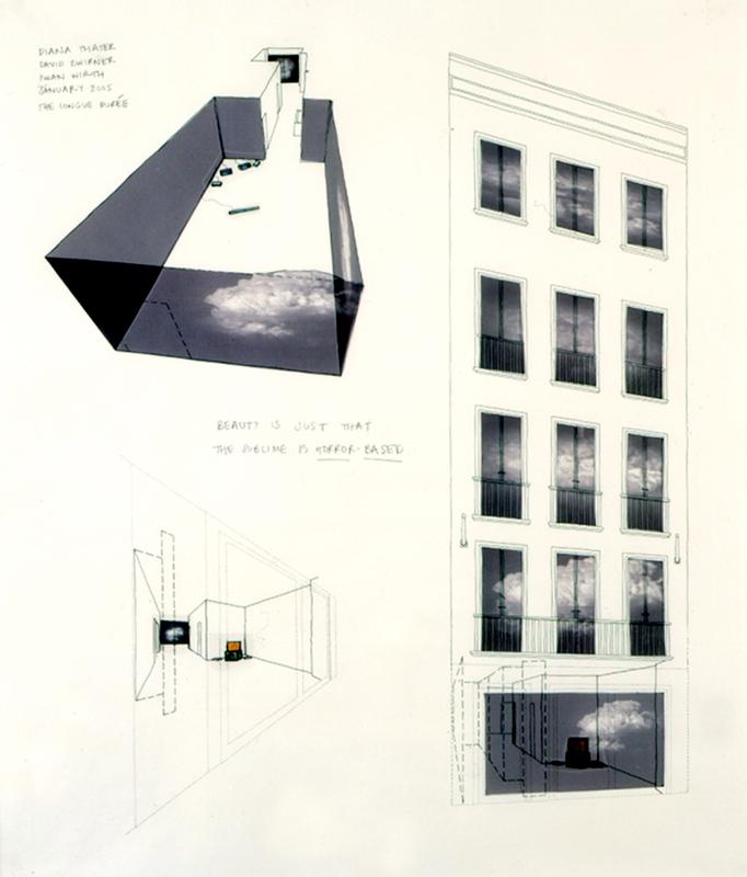 Zwirner & Wirth Exhibition (Jan 7- Feb 5) #2 , 2005 Mylar with ink, graphite, pantone film and ink jet prints  