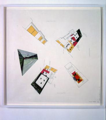 David Zwirner Drawing #1 , 2005 Mylar with Ink, graphite, pantone film and ink jet prints