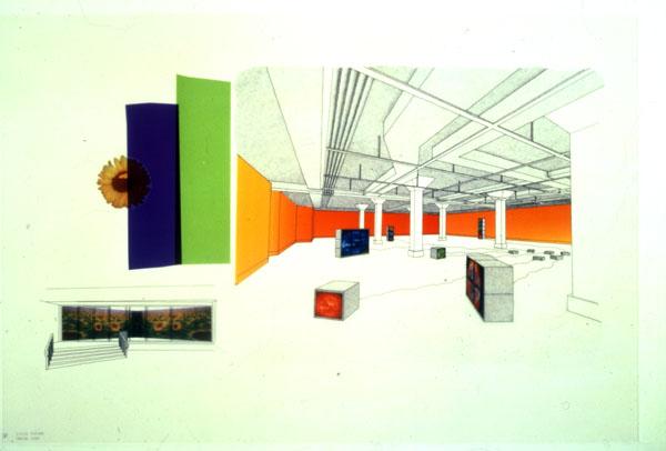 Tensta Konsthall, Sweden, December 2000, #2 Mylar with ink, graphite, pantone film and ink jet prints