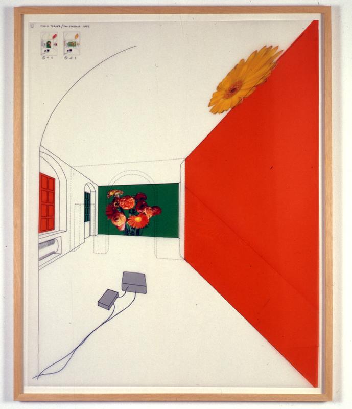 Emi Fontana Drawing #2 , 2002 Mylar with ink, graphite, pantone film and ink jet prints 