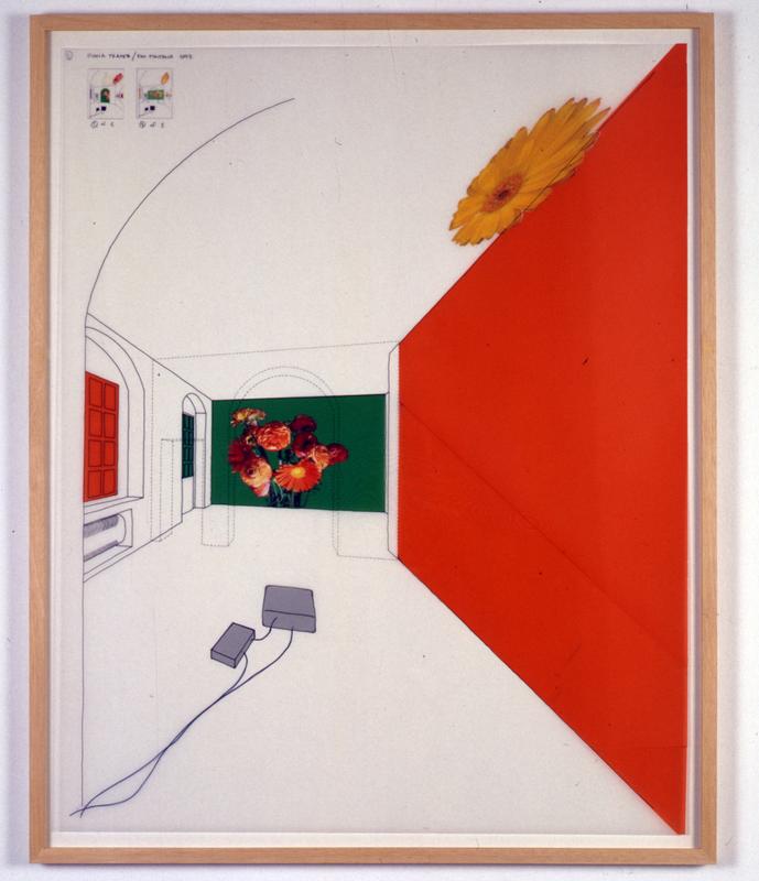 Emi Fontana Drawing #2 , 2002 Mylar with ink, graphite, pantone film and ink jet prints 