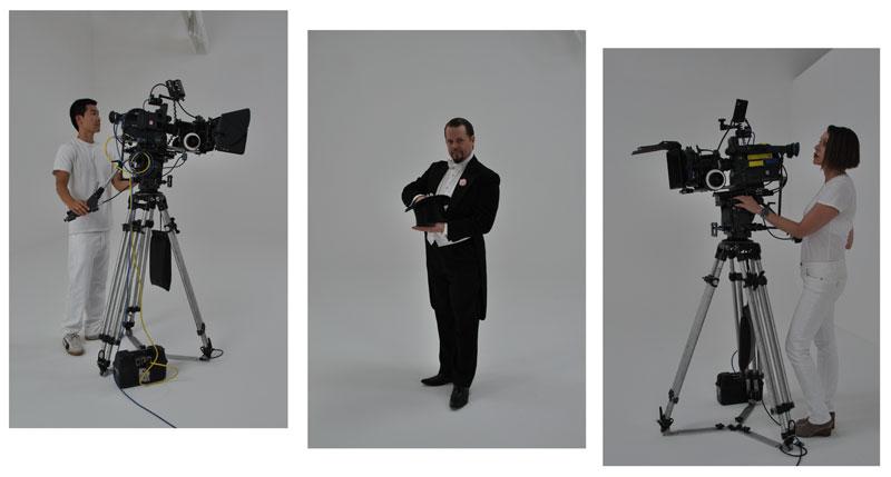 Portrait of a Film Shoot Diana Thater, 2010 C-print triptych