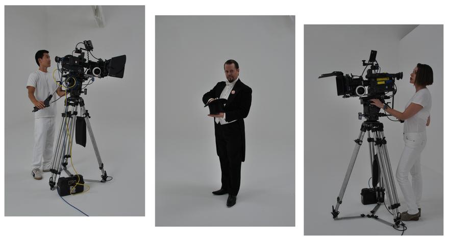 Portrait of a Film Shoot Diana Thater, 2010 C-print triptych 