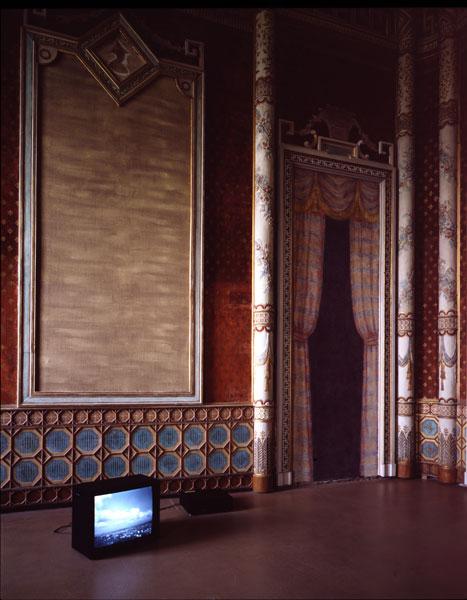 If I was in LA , 1997 One (1) video monitor, one (1) media player Installation view, Castellodi Rivioli, Museo D'Arte Contmporanea, Turin, Italy, 1997 