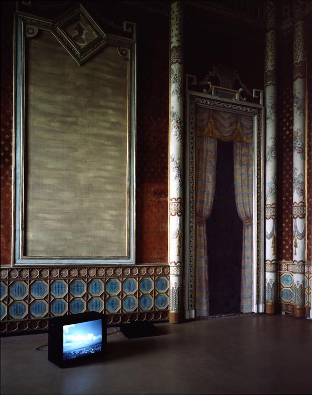 If I was in LA , 1997 One (1) video monitor, one (1) media player Installation view, Castellodi Rivioli, Museo D'Arte Contmporanea, Turin, Italy, 1997 