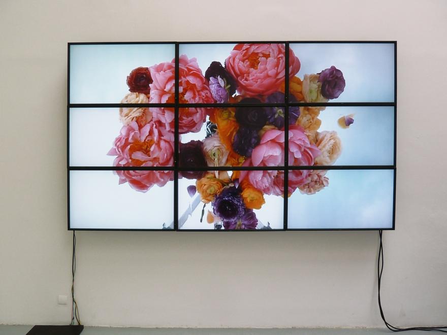 Untitled (Kelly) , 2011 Four (4) monitors, one (1) media player Dimensions variable 