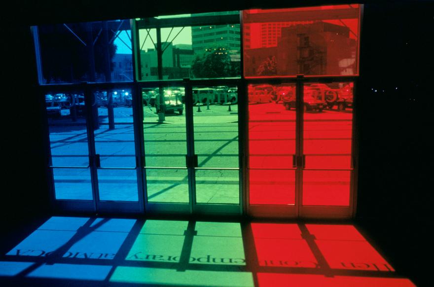 RGB Window for MOCA , 2001 Lee Filters  Installation view, Museum of Contemporary Art, Los Angeles, CA, 2001 Photo by Brian Forrest