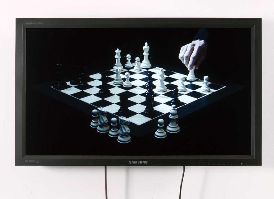 No Art Without Transformation Bobby Fischer (usa) vs. Boris Spassky (ussr) 1972 World Championship Match Game 6 - Queen's Gambit Declined "d59", 2008 One (1) flat panel monitor, one (1) media player Dimensions Variable 