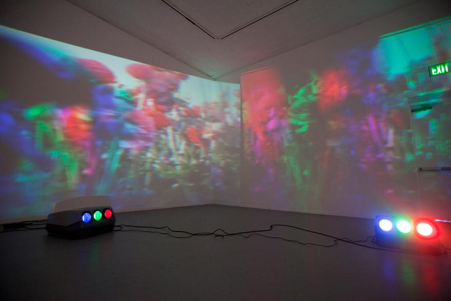 Wicked Witch, 1996 Five (5) video projectors, five (5) media players Dimensions variable Installation view, Orange County Museum of Art, Newport Beach, California, 2009 