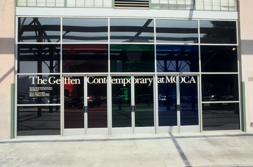 RGB Window for MOCA, 2001 Lee Filters  Installation view, Museum of Contemporary Art, Los Angeles, CA, 2001 Photo by Brian Forrest
