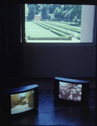 Perspective is an Energy , 1995 Four (4) video monitors, four (4) media players Installation view, Serralves FOundation, Lyon, France