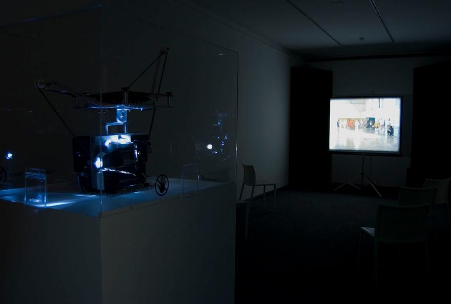 Jump , 2004 16mm film with sound Installation view, Museum of Contemporary Art Sydney, Australia, 2008