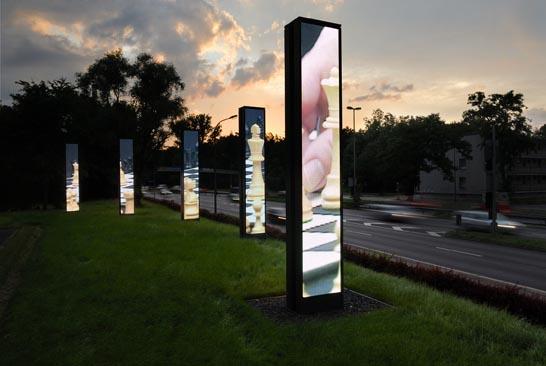 Off With Their Heads , 2007 Installation View, OSRAM Art Projects/Seven Screens, 2007