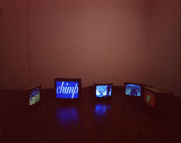 The Object as a Medium , 1996 Five (5) video monitors, five (5) media players Installation view, David Zwirner, NY, 1996 