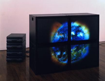 Composite Sun Videowall, 2000 Four (4) video monitors, four (4) media players, one (1) synchronizer Dimensions variable  