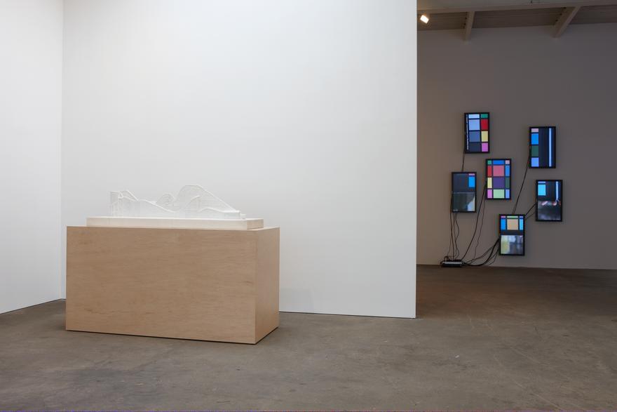 Perfect Devotion Six , 2006 Six (6) flat panel monitors, one (1) media player, one (1) distribution amplifier Dimensions variable Installation view, David Zwirner Gallery, New York, 2006