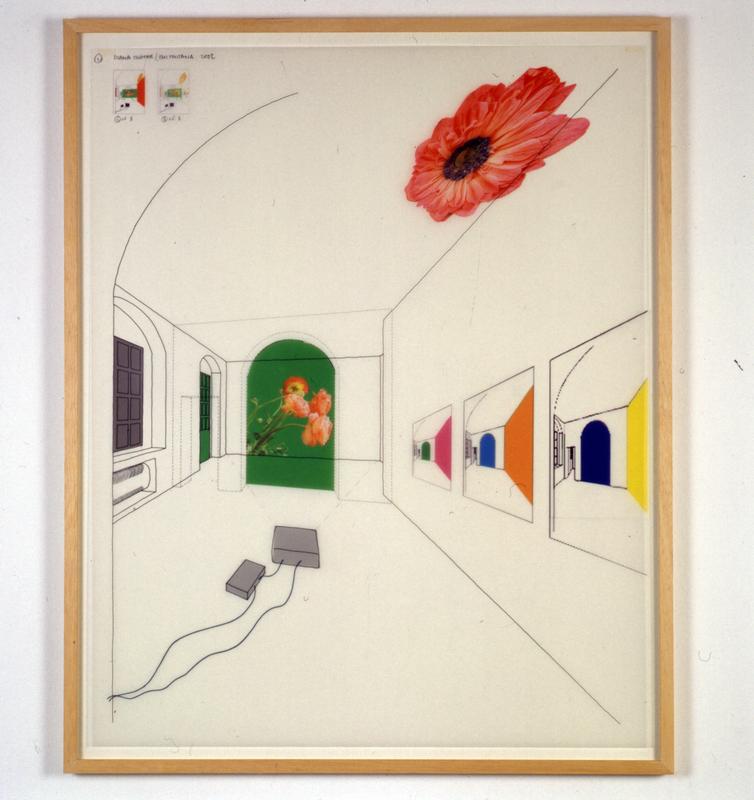 Emi Fontana Drawings #1 , 2002 Mylar with ink, graphite, pantone film and ink jet prints 